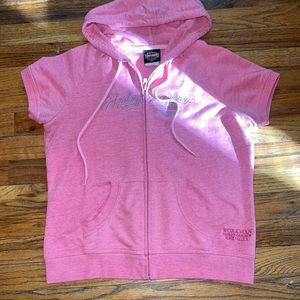 Harley Davidson short sleeve hoodie